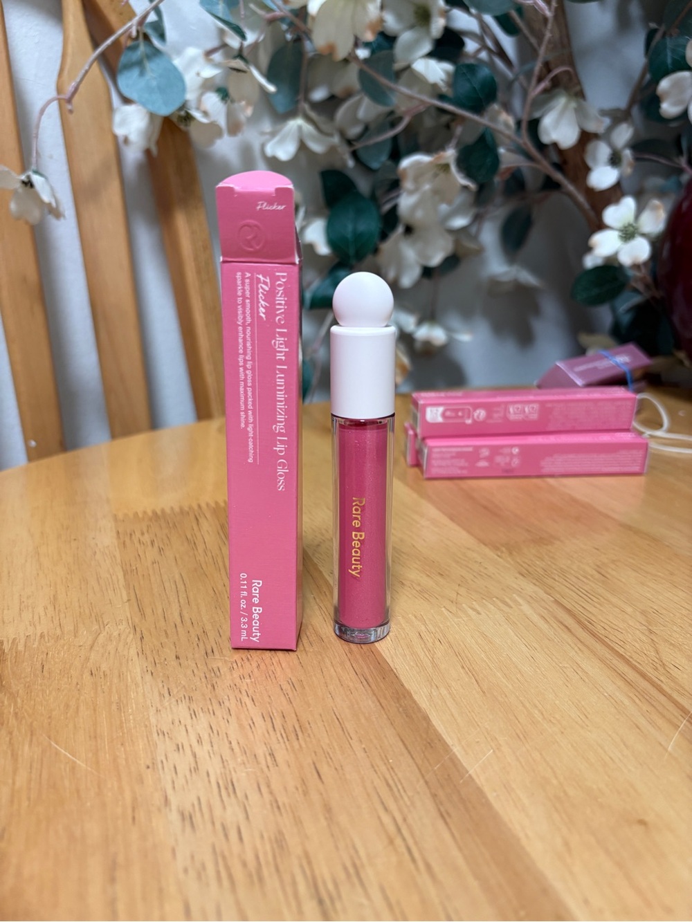 Rare BeautY Positive Light Luminizing Lip Gloss FLICKER, 0.11oz, BNIB, AUTHENTIC